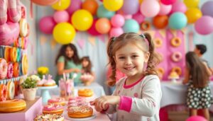 donut themed birthday party
